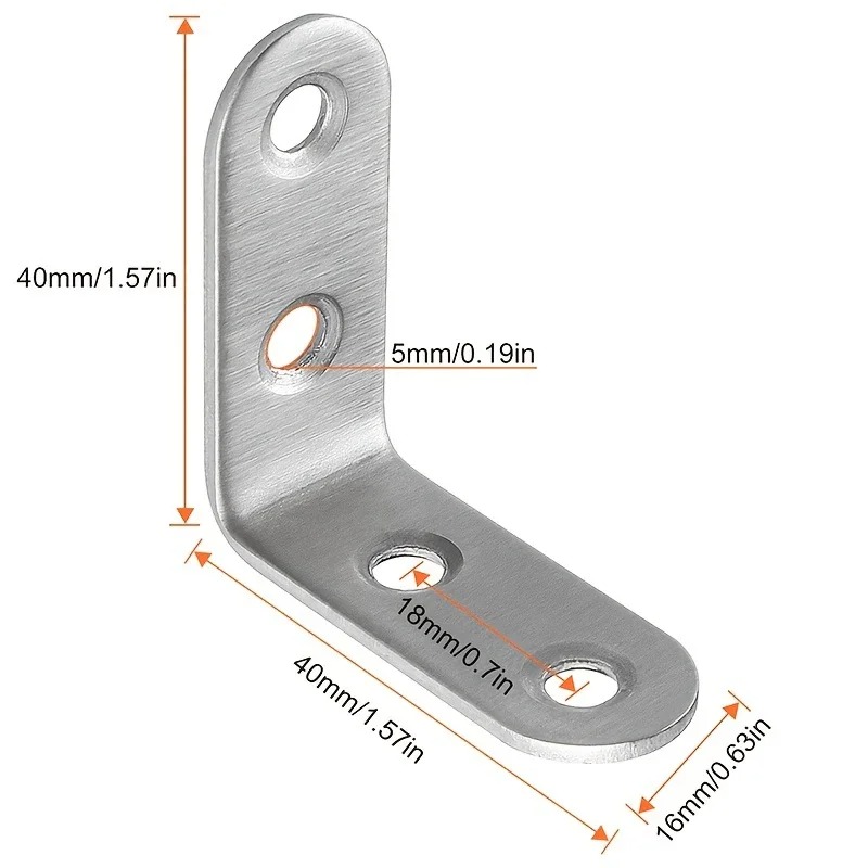 Woodworking X Brace - 6Pcs Stainless Steel 90 Degree Angle