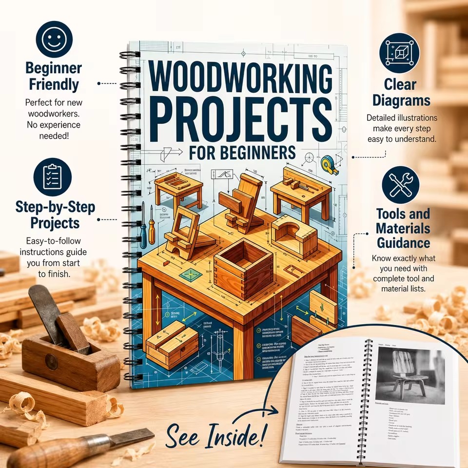 Woodworking Ideas For Beginners - Beginner-Friendly Easy Woodworking Plans DIY Home