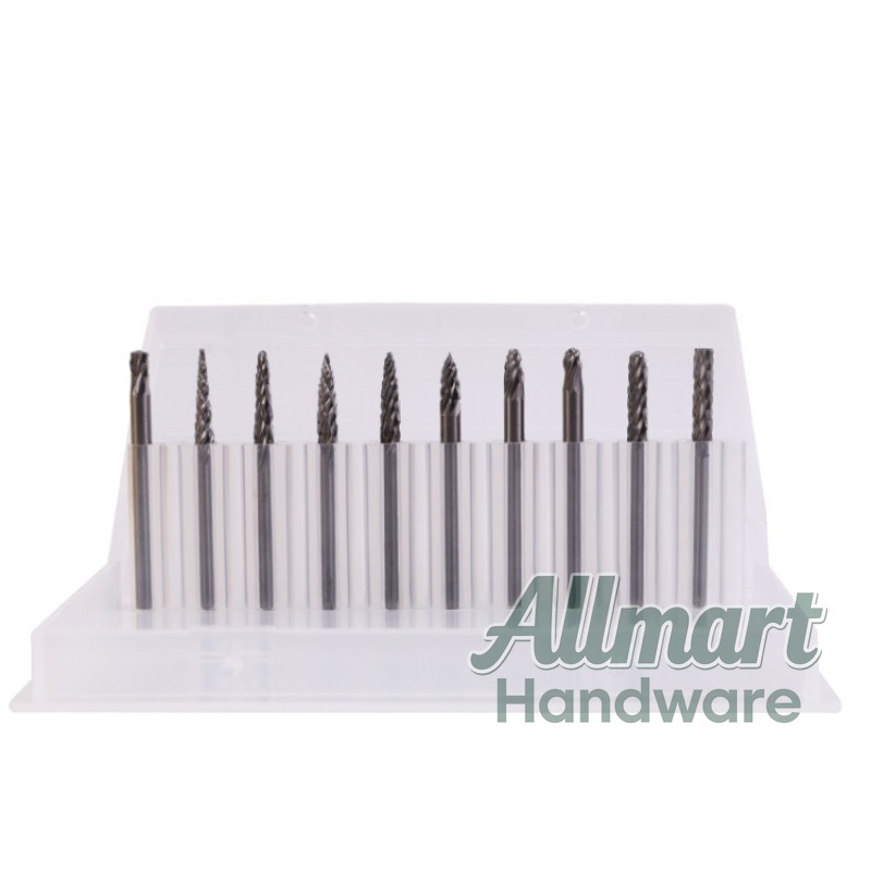 Woodworking Kit - 10PCS Wood Carbide Rotary Burr Set,