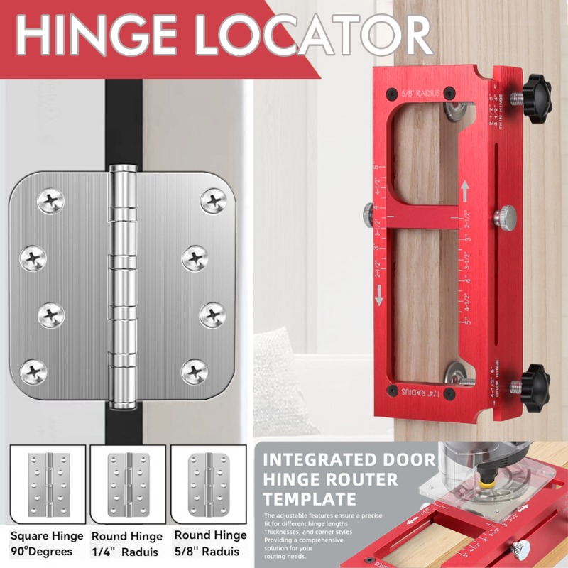 Woodworking Kit - Aluminum Alloy Hinge & Door Lock