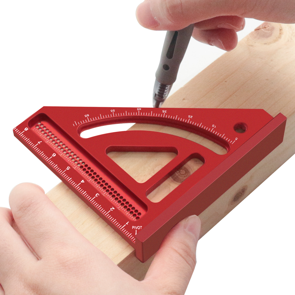 Woodworking For Engineers - Multi Angle Measuring Ruler,Woodworking Square Protractor,Aluminum