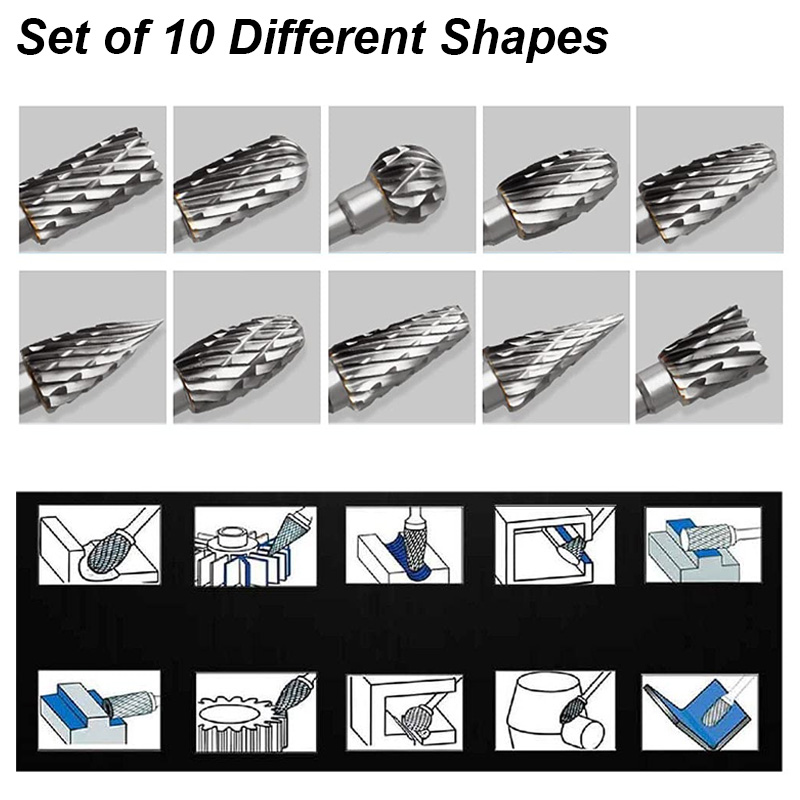Tungsten Carbide Burr Set Bear - Woodworking Rasps And Files review and price