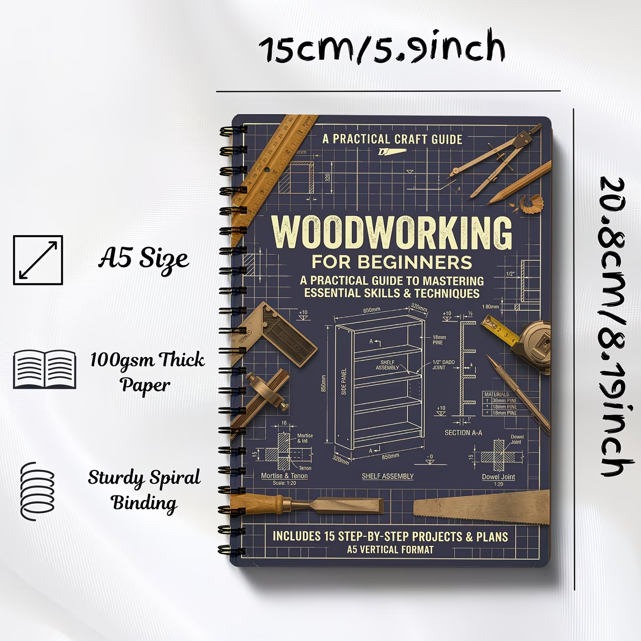 Vintage Sturdy Coil Bound A5 W - Woodworking Ebook review and price