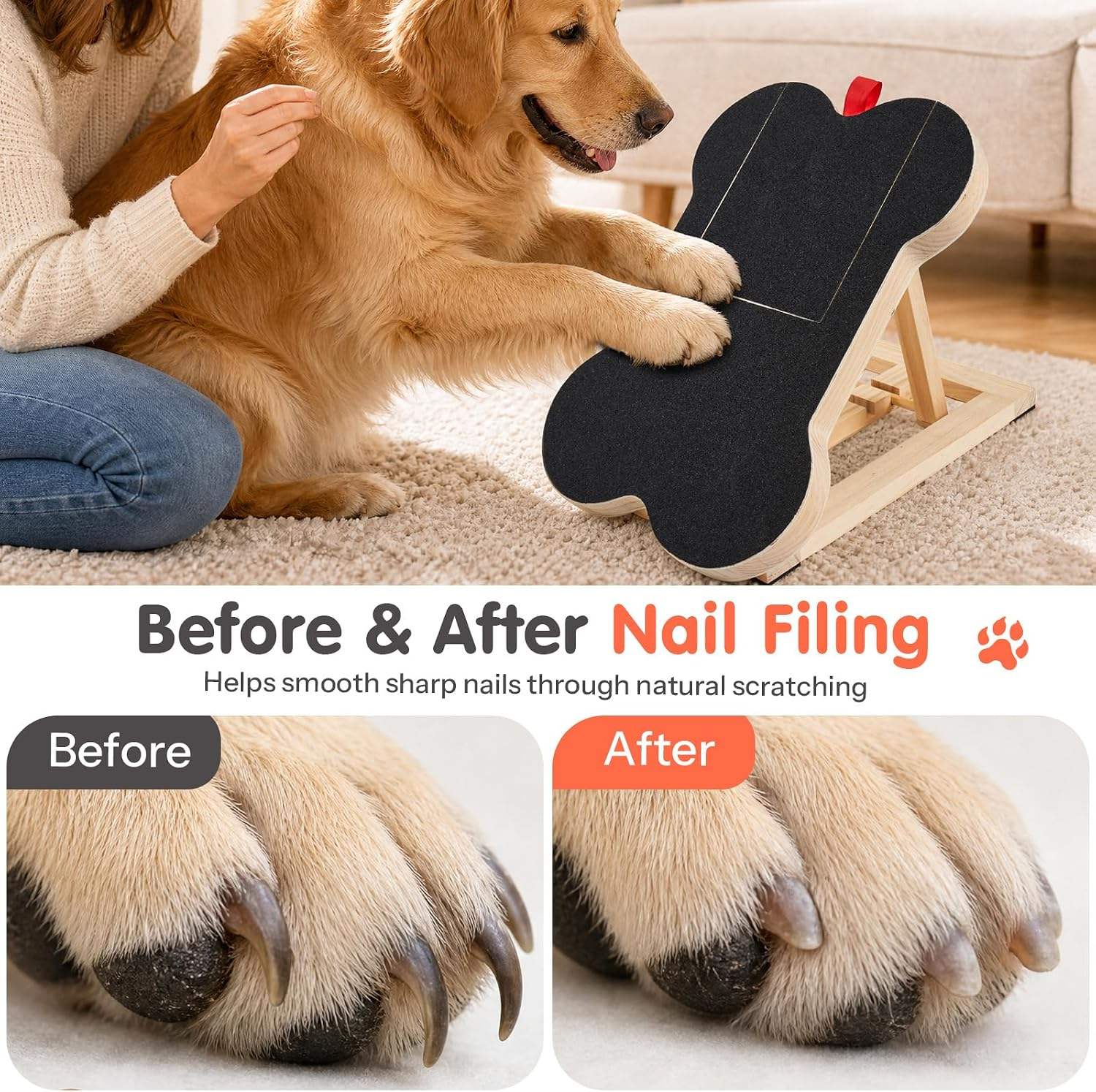 Wooden Dog Nail Scratch Board  - Woodworking Files review and price