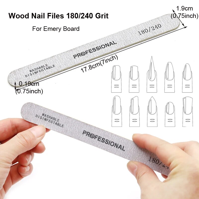 100Pcs Wooden Nail File Profes - Woodworking Files review and price