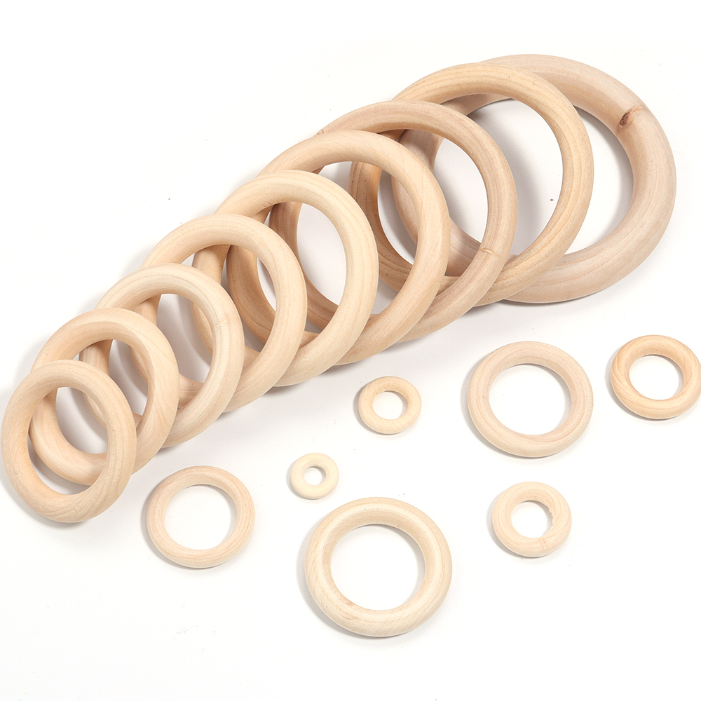 Unfinished Solid Wooden Rings  - Woodworking Joint Types review and price