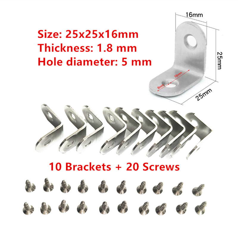 10 x Steel L Bracket Corner Br - Woodworking X Brace review and price
