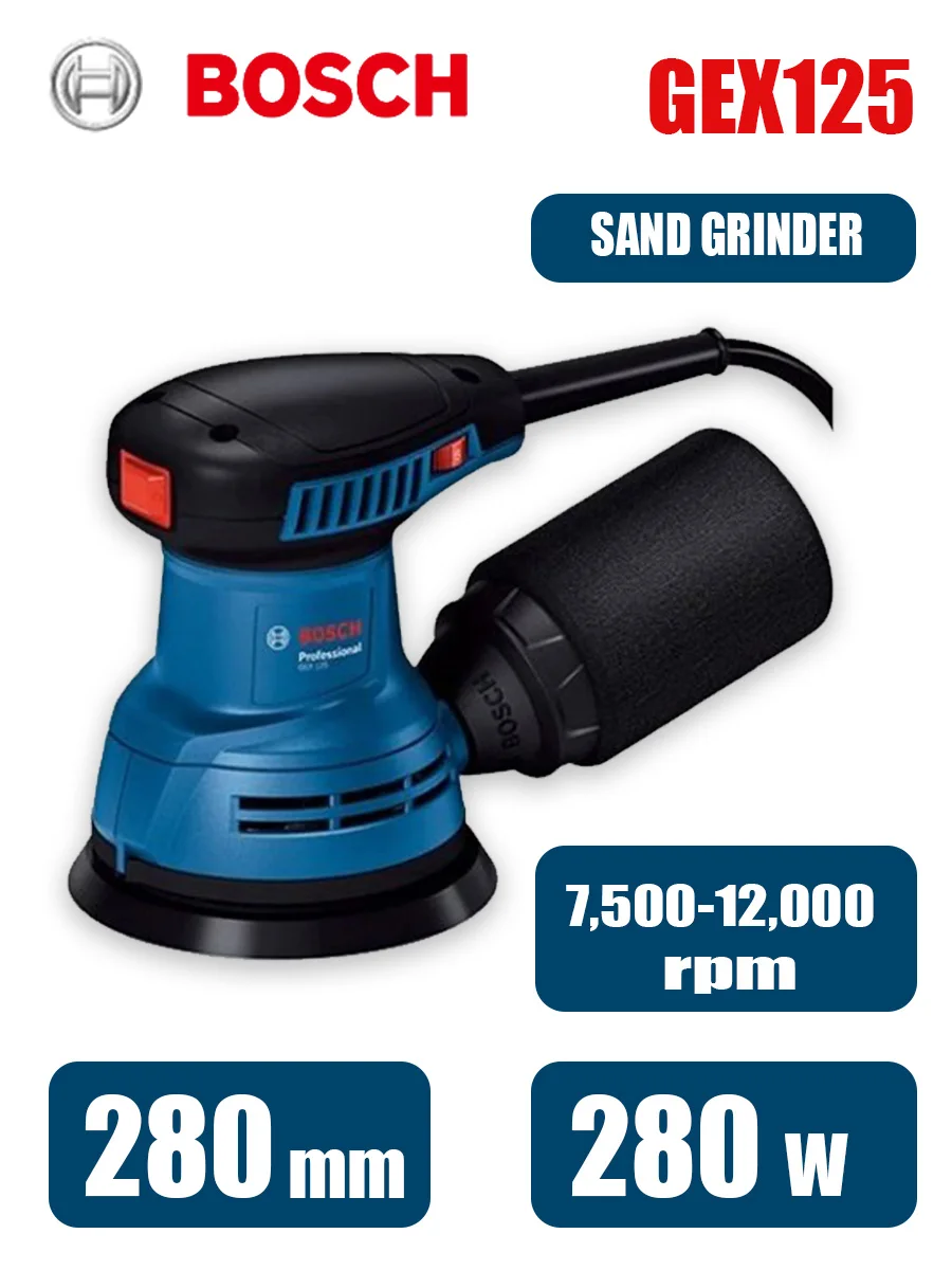 Bosch GEX125 280W Multifunctio - Woodworking Machines review and price