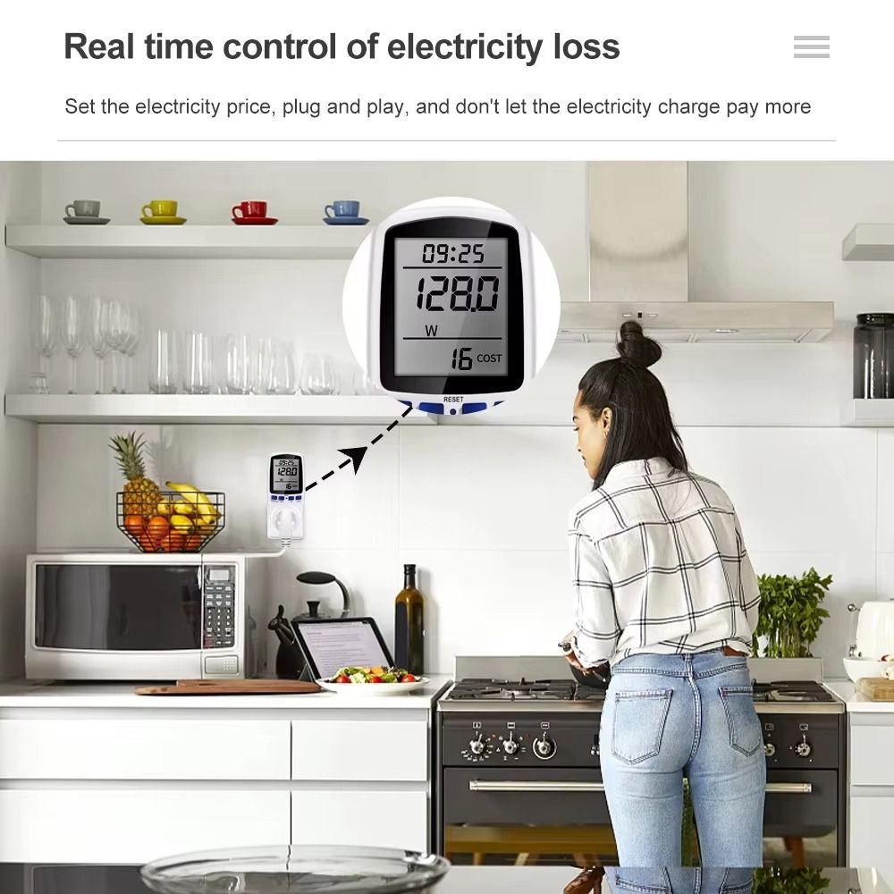 220V 110V Digital LCD Wattmete - Woodworking Uk review and price