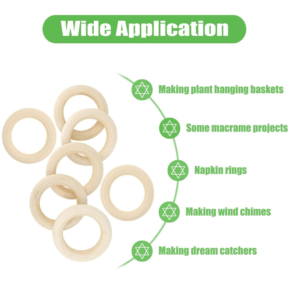 20PCS Wooden Rings for Craft 5 - Woodworking Joint Types review and price