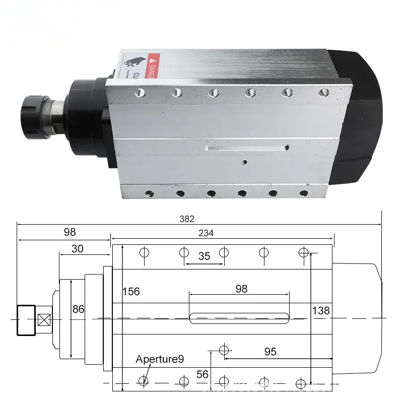 6KW square wind with flange, c - Woodworking Machines review and price