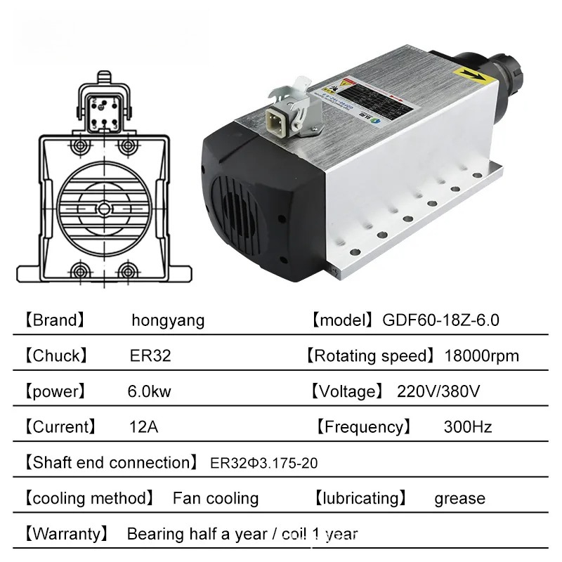 6KW square wind with flange, c - Woodworking Machines review and price