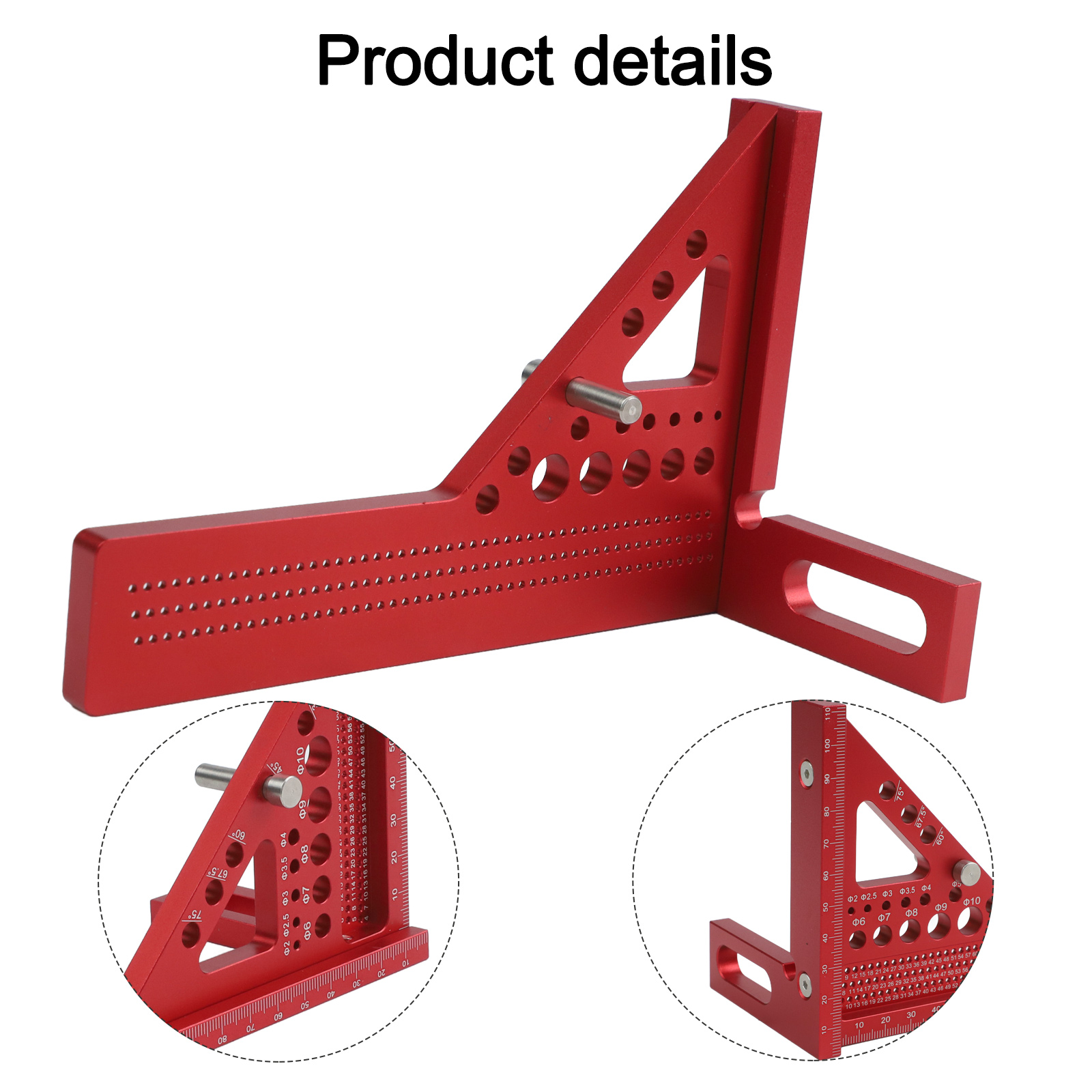 Red 3D Carpenter Square Ruler  - Woodworking For Engineers review and price