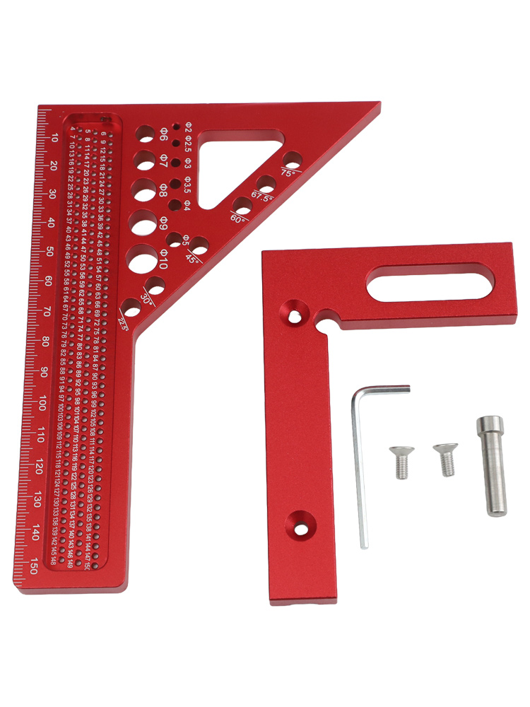 Red 3D Carpenter Square Ruler  - Woodworking For Engineers review and price